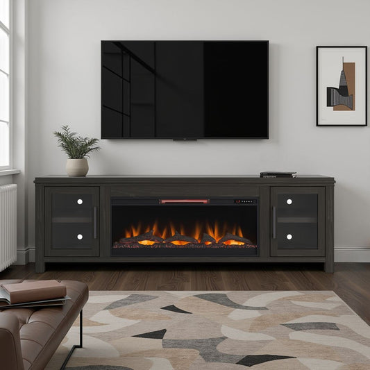 Tybee - Electric Fireplace TV Console For TVs Up To 95" - Clove Legends