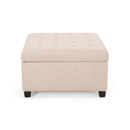 Isabella - Contemporary Ottoman With Storage Noble House