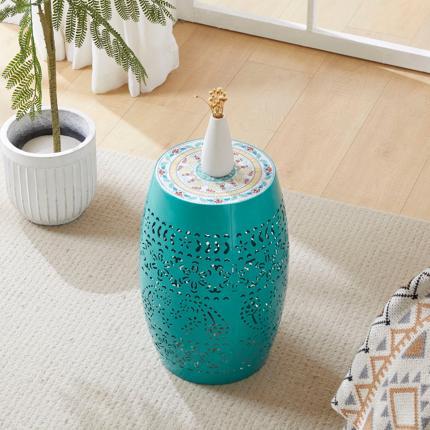 Lilac - Mosaic Side Table Noble House