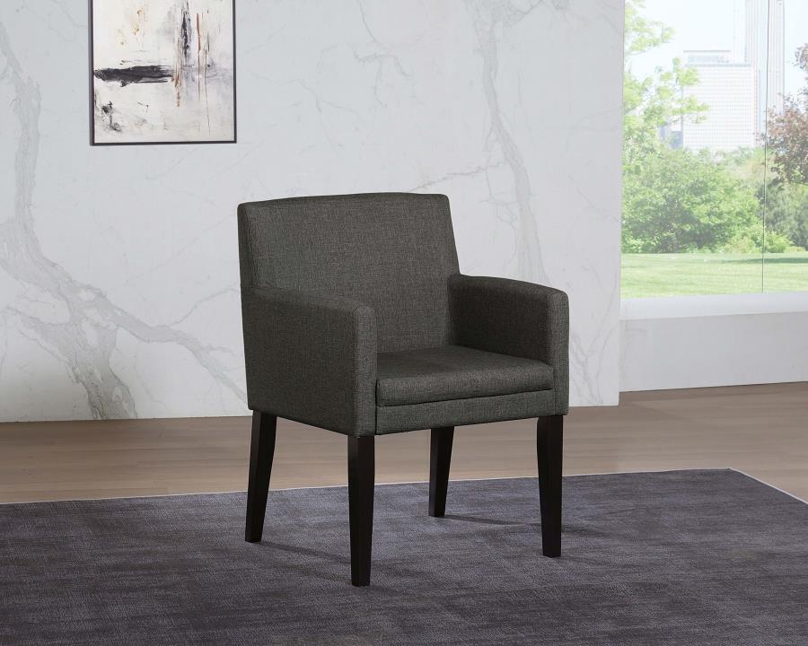 Catherine - Upholstered Dining Arm Chair (Set of 2) - Gray Coaster Fine Furniture