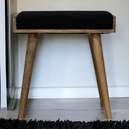 Tray Style Footstool - Black Artisan Furniture