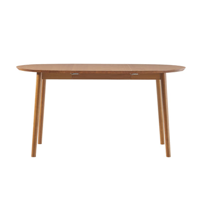 Mid-Century Damsel Extension Dining Table With Removable Leaf - Caramel Walker Edison