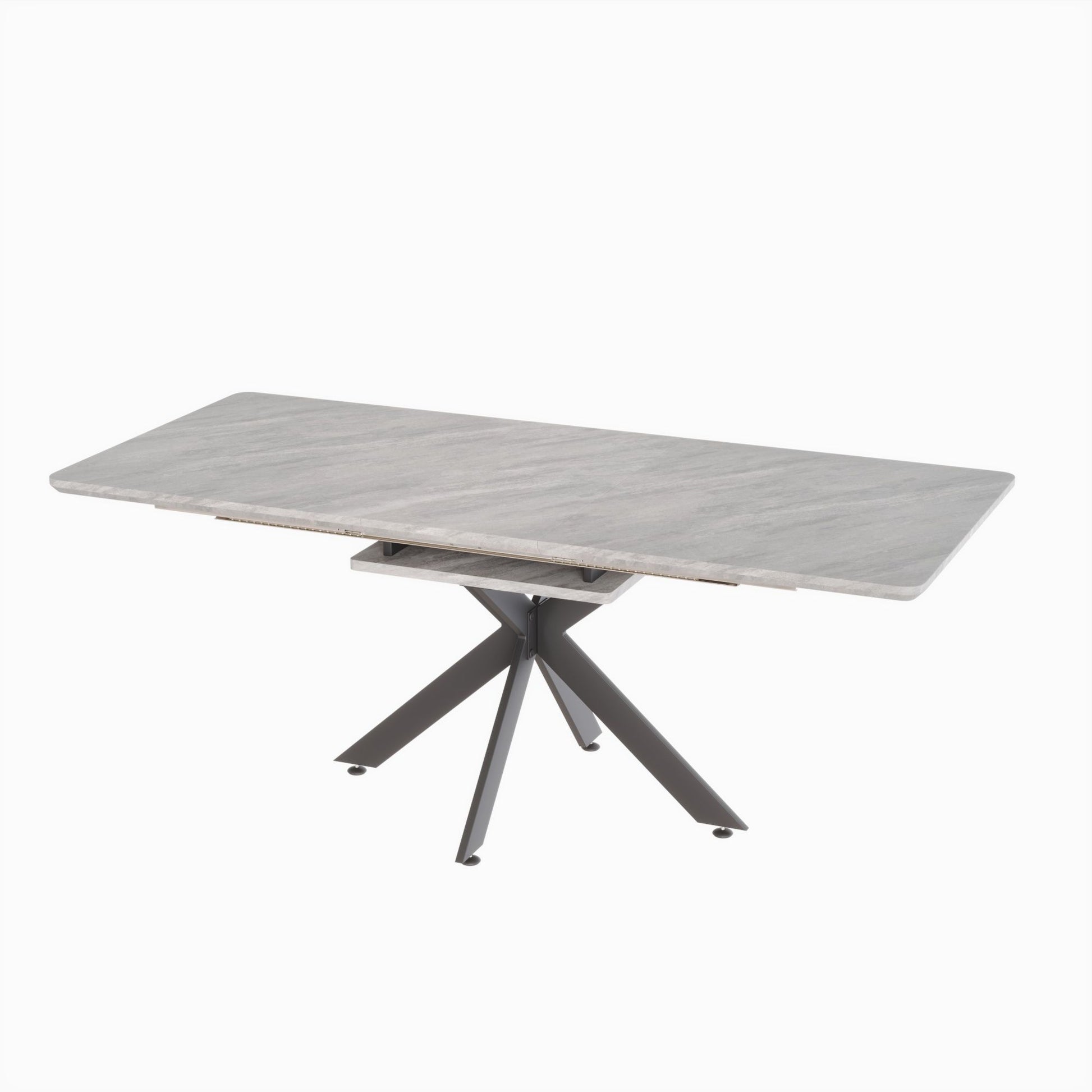 Modern Extendable Dining Table Set For 6 - 8 - Black / Gray Home Essentials