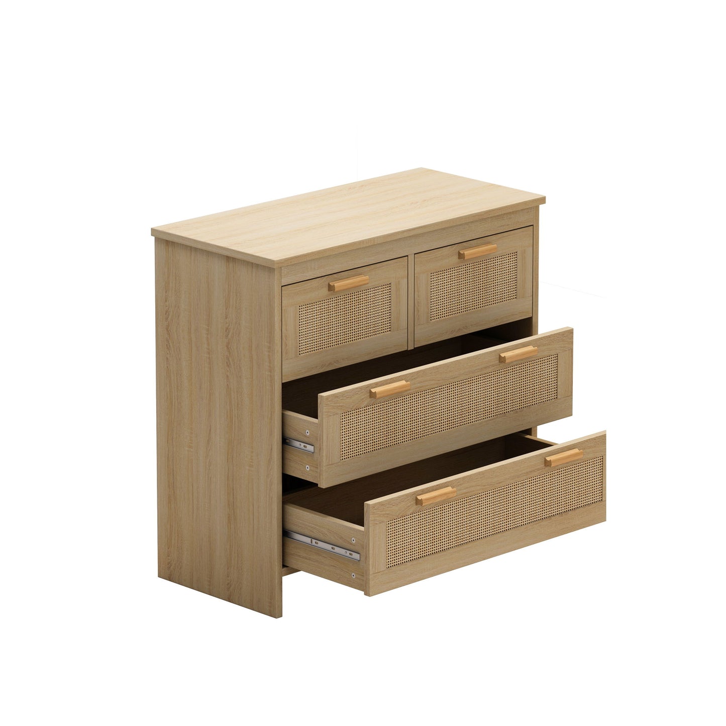 Cabinet With 4 Drawers For Bedroom - Natural Home Essentials