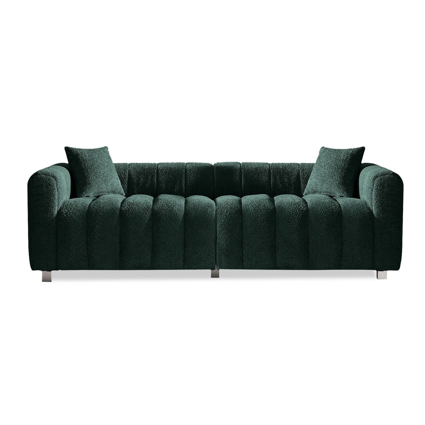 Modern 3 Seater Sofa With 2 Pillows Home Essentials