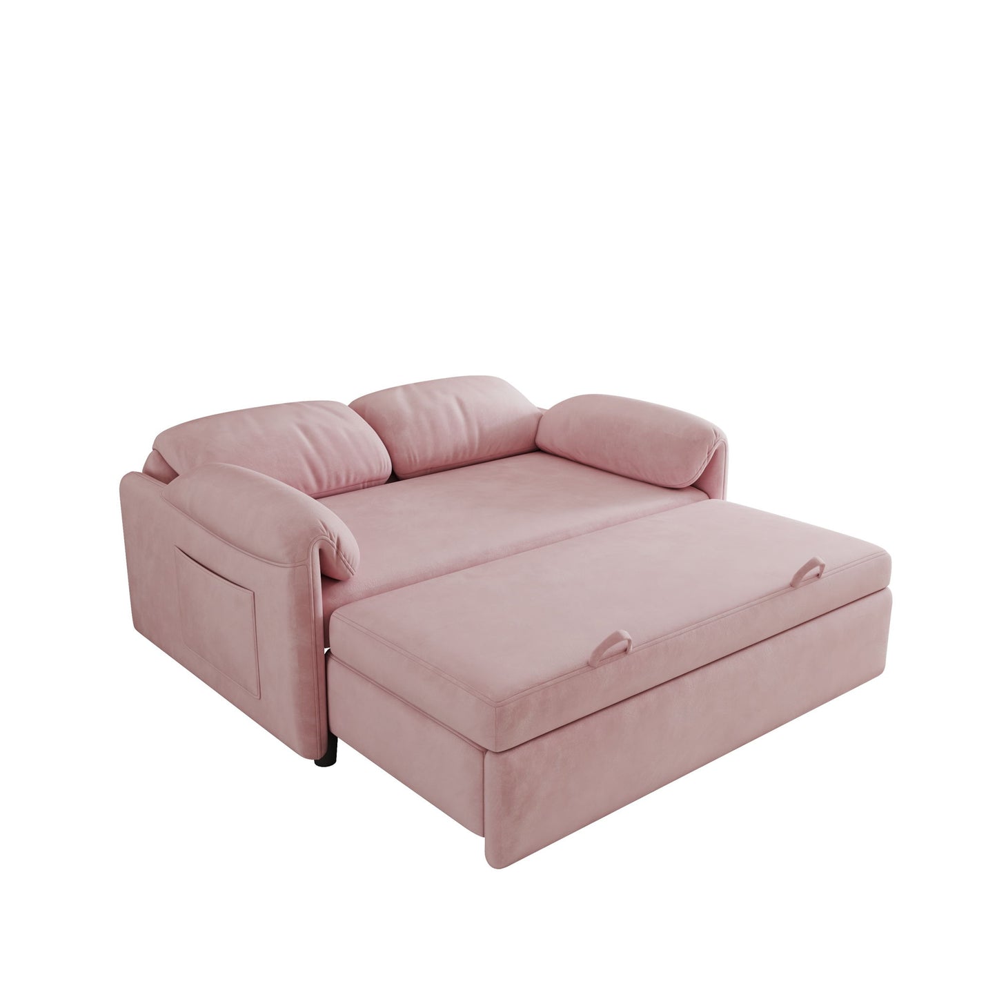 Sofa, Dual Purpose Lounge With Retractable Queen Size Bed Home Essentials