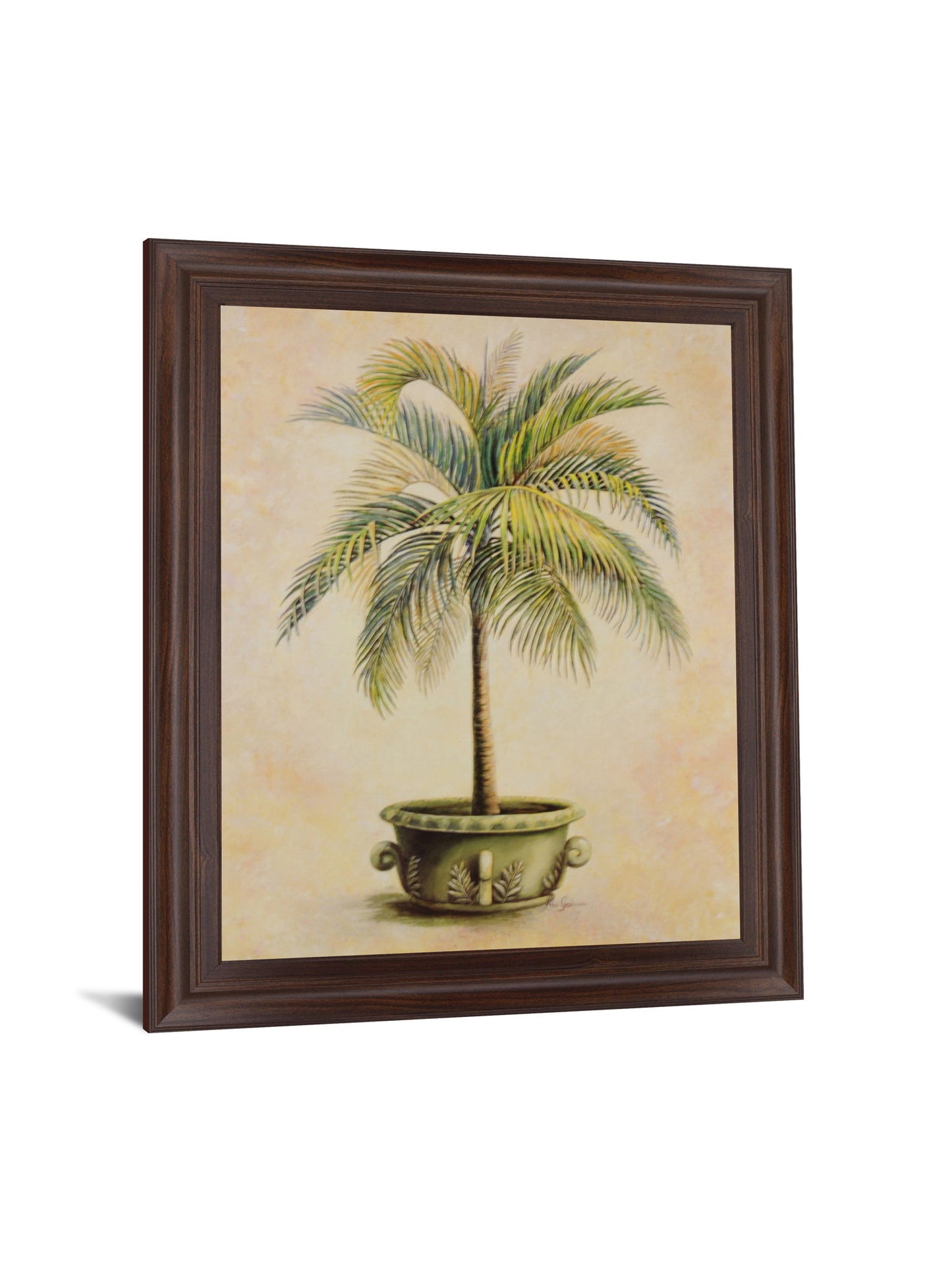 Verdant Palm Bliss - 28" x 34" Framed Wall Art