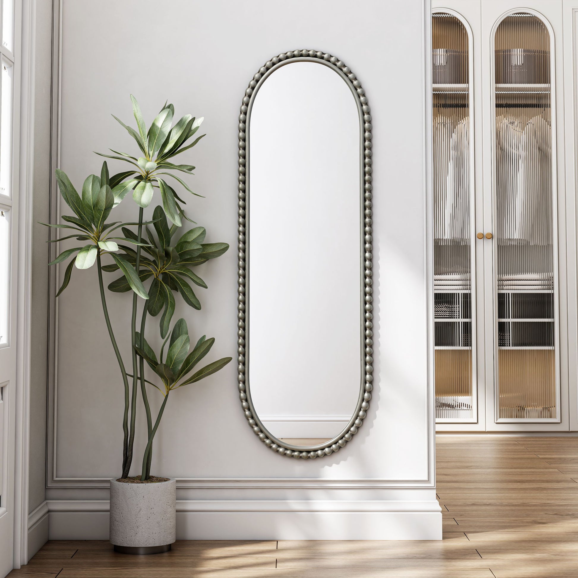 Oval Retro Mirror, Wall Hanging Mirror For Living Room Daily Nest