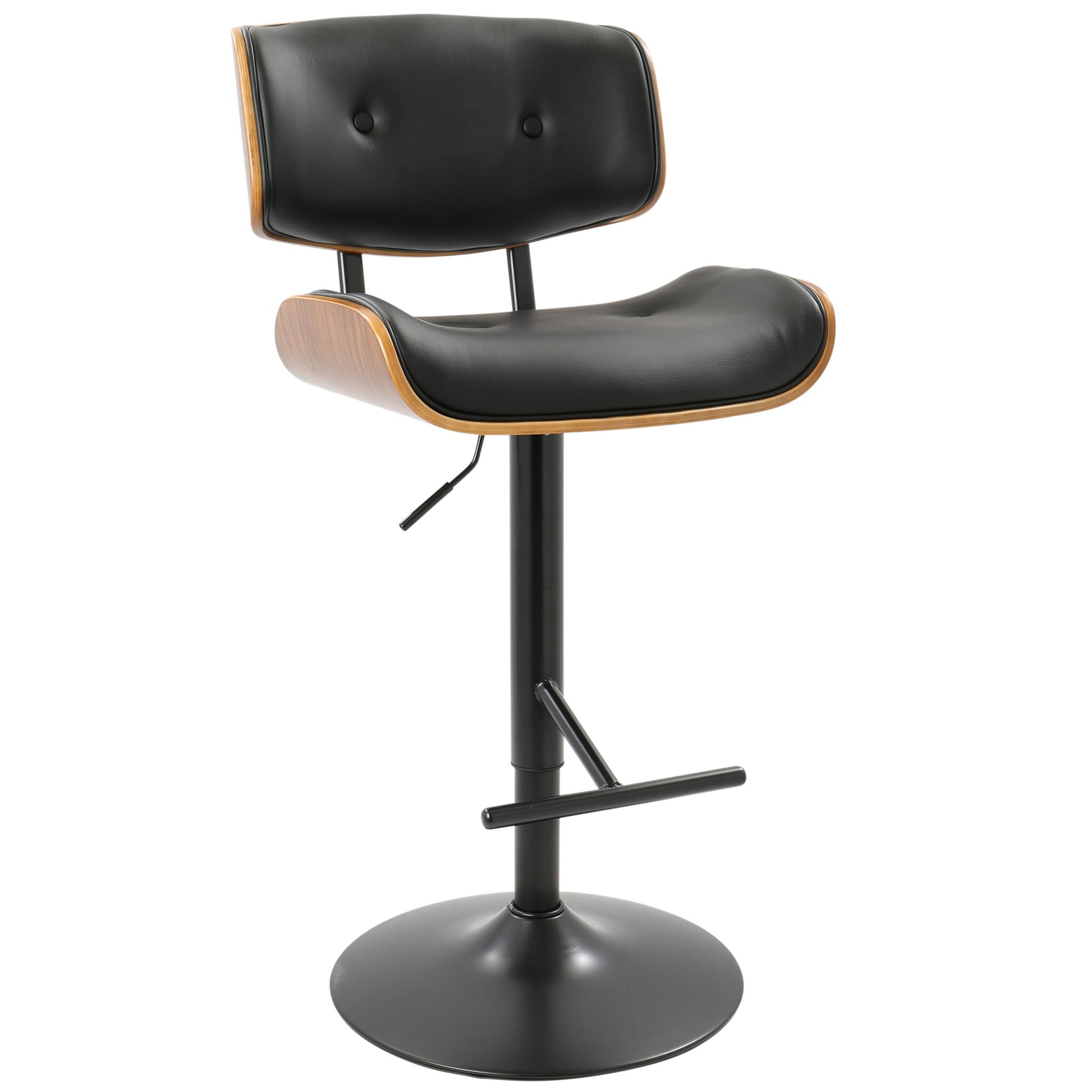 Lombardi - Mid Century Modern Adjustable Barstool Lumi Source