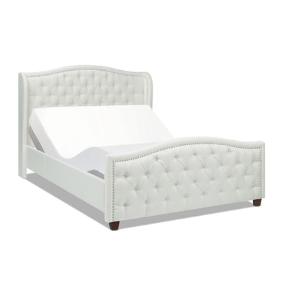 Fontana - Handcrafted Wingback Upholstered Platform Bed Frame Jennifer Taylor Home