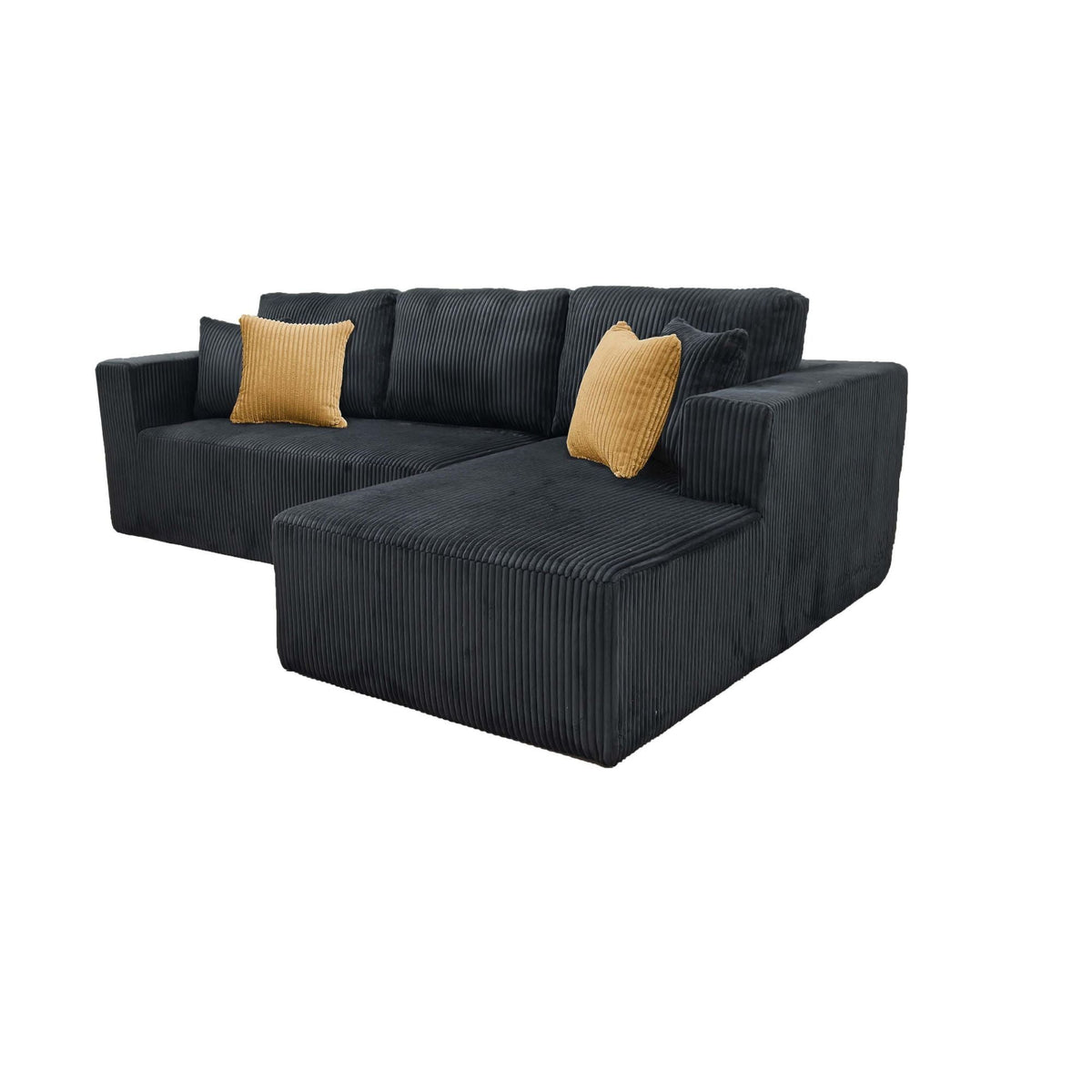 L - Shape Full Compressed Upholstered Sectional Home Essentials