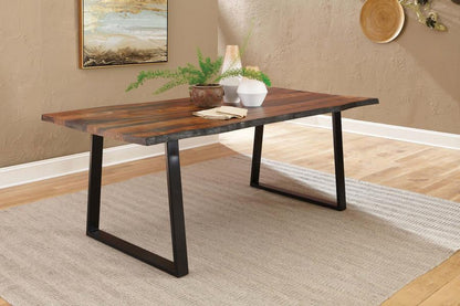 Ditman - Live Edge Dining Table - Gray Sheesham CoasterElevations