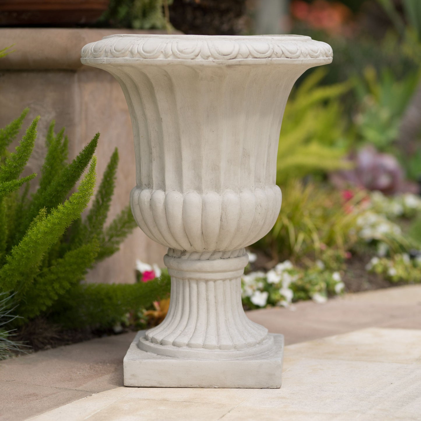 Classic Italian Urn Planter - Antique White Noble House