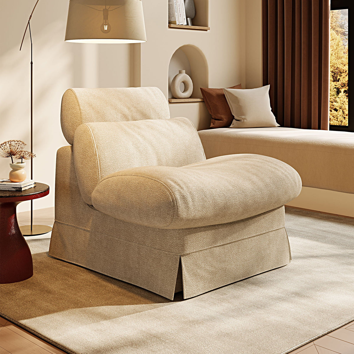 Accent Chair, Soft Medium Firm Upholstery For Living Room Home Essentials