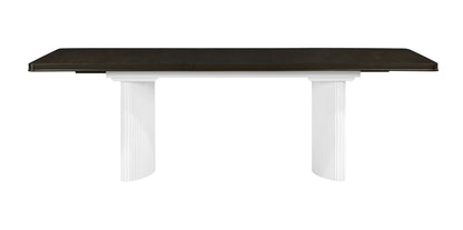 Carene - Dining Table (With Leaf) - Brown / White Acme