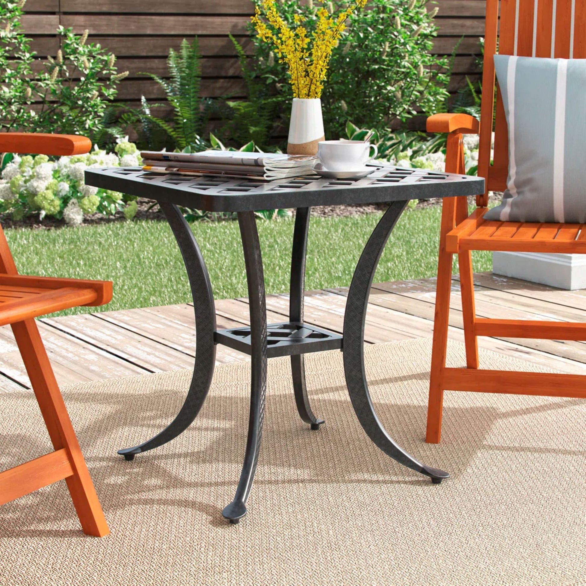 End Table - Dark Lava Bronze Home Essentials