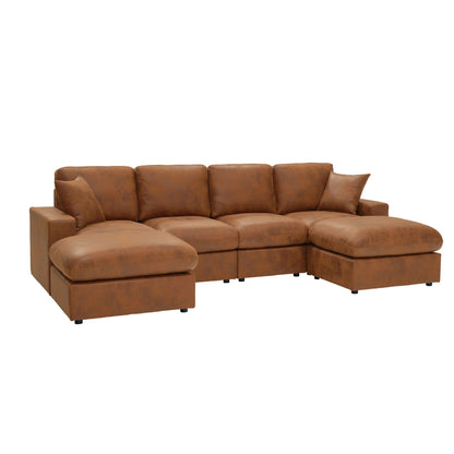 Sectional With 2 Ottomans Home Essentials