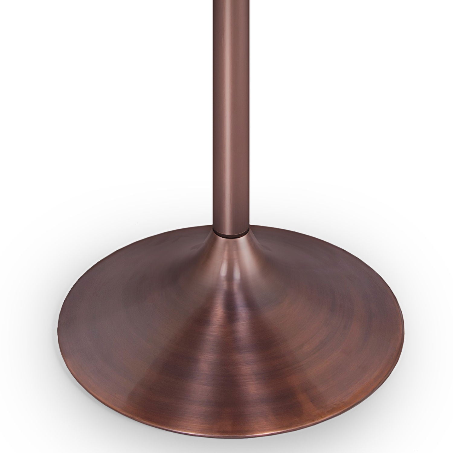 Osborne - Round Dining Table - White / Copper Simpli-Home