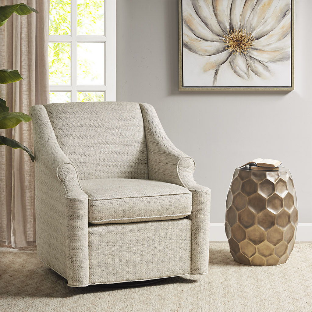 Justin - Swivel Glider Chair - Tan