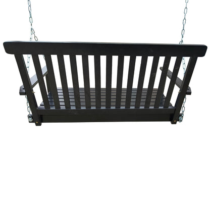 Front Porch Swing With Armrests For Outdoor Patio, Garden Yard, Backyard Or Sunroom Home Essentials
