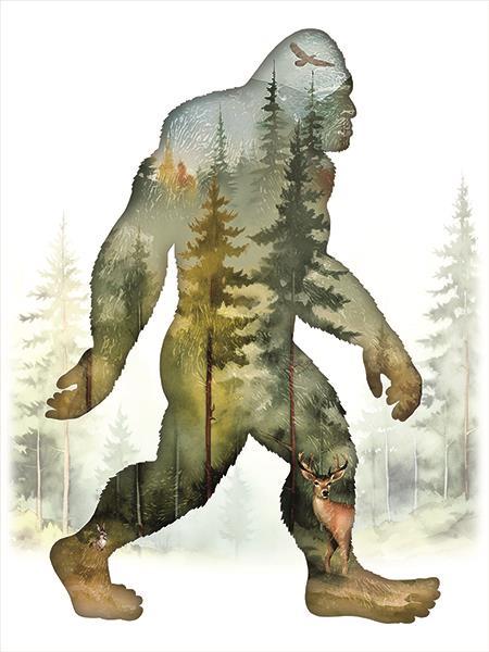 The Unseen Presence By Lauren Rader (Small) - Green Classy Art