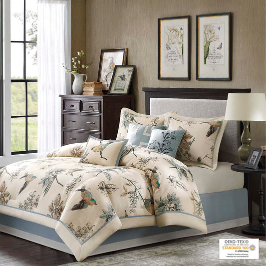 Quincy - King Piece Comforter (Set of 7) - Neutral