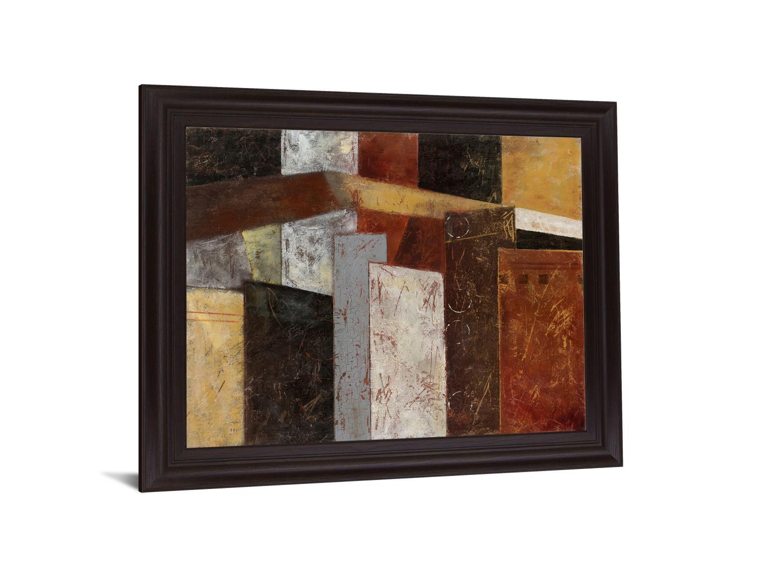 Rustic Geometry - 28" x 34" Framed Wall Art Classy Art