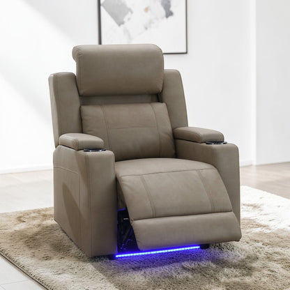Lugo - Power Motion Recliner With Cup Holder - Camel Acme