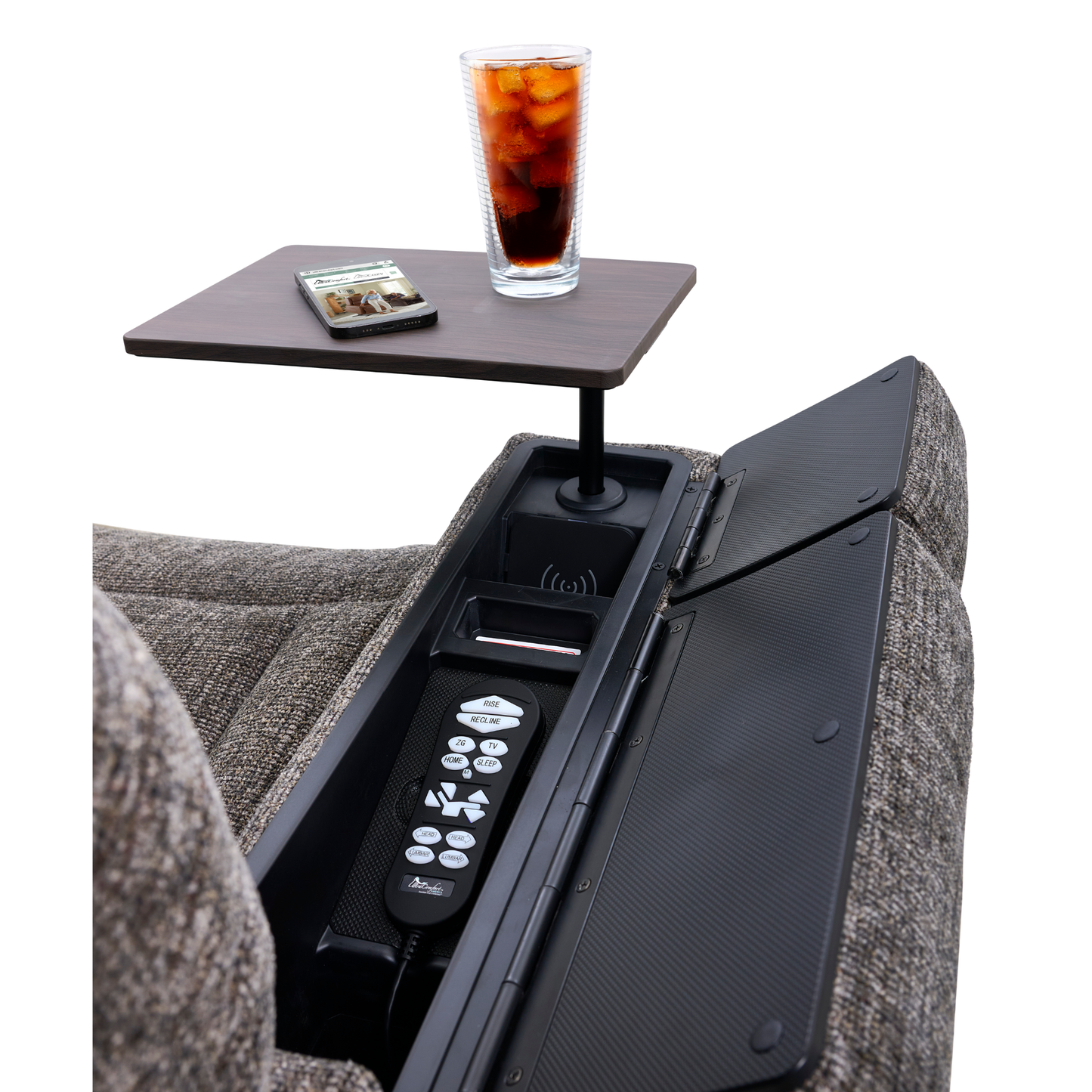 UltraComfort UC566 Maya Lift Chair Remote , Wireless charge and Portable Tray