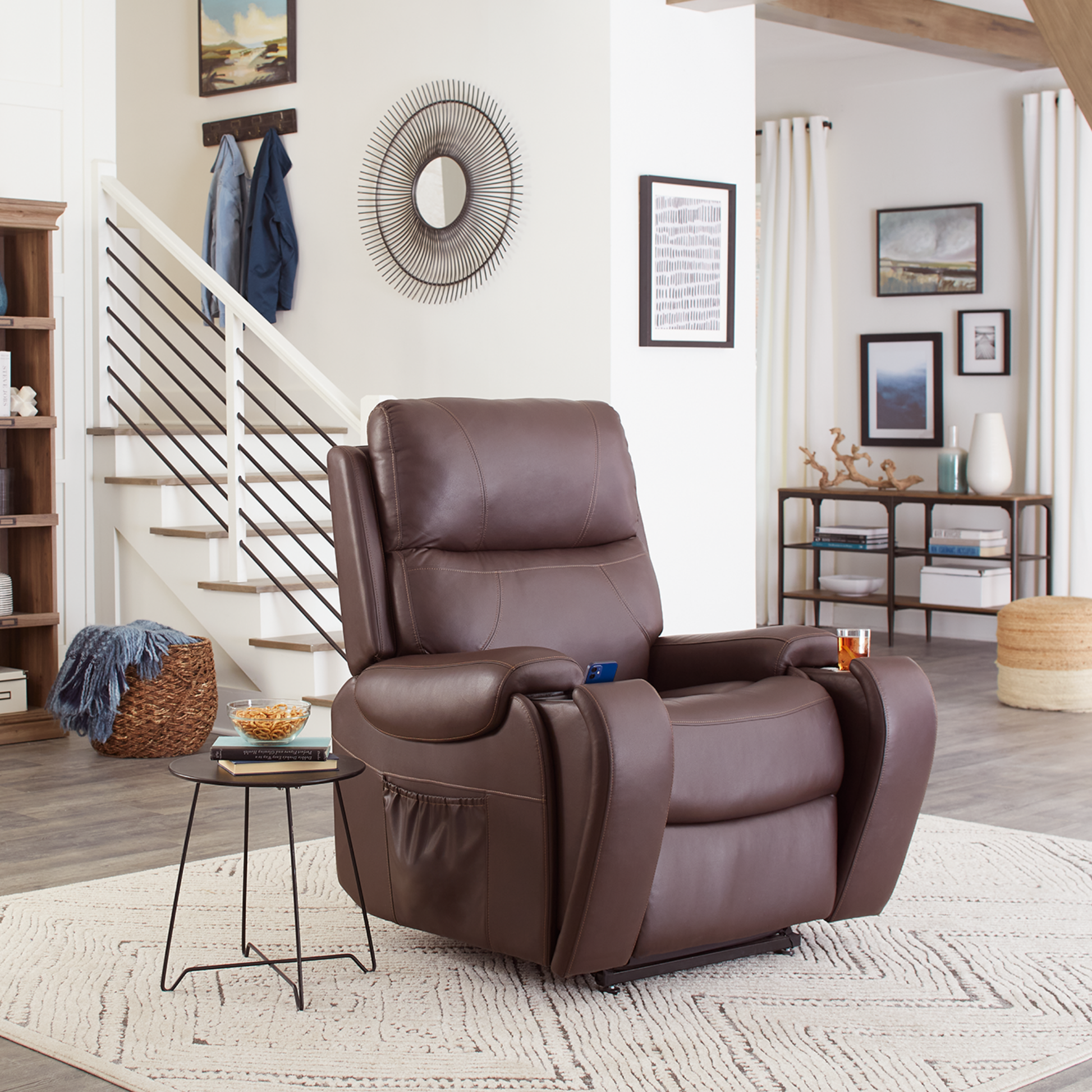 UltraComfort UC671 Power Recliner with Zero Gravity & Lumbar Support UltraComfort